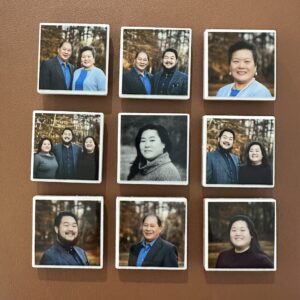 Custom Photo Tile Magnets Set of 9